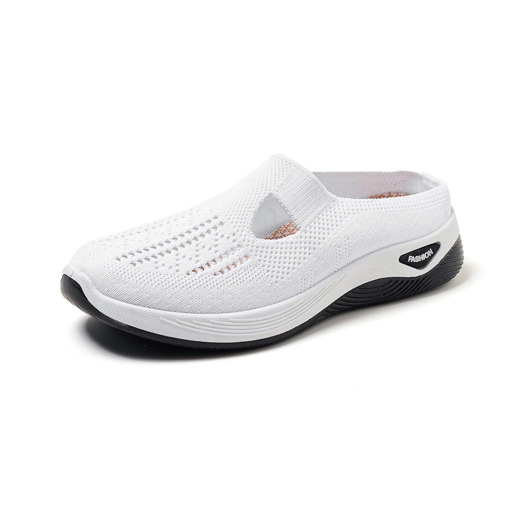 Women's Summer 2025 Soft Sole Breathable Half Slippers for Middle-aged & Elderly Moms.