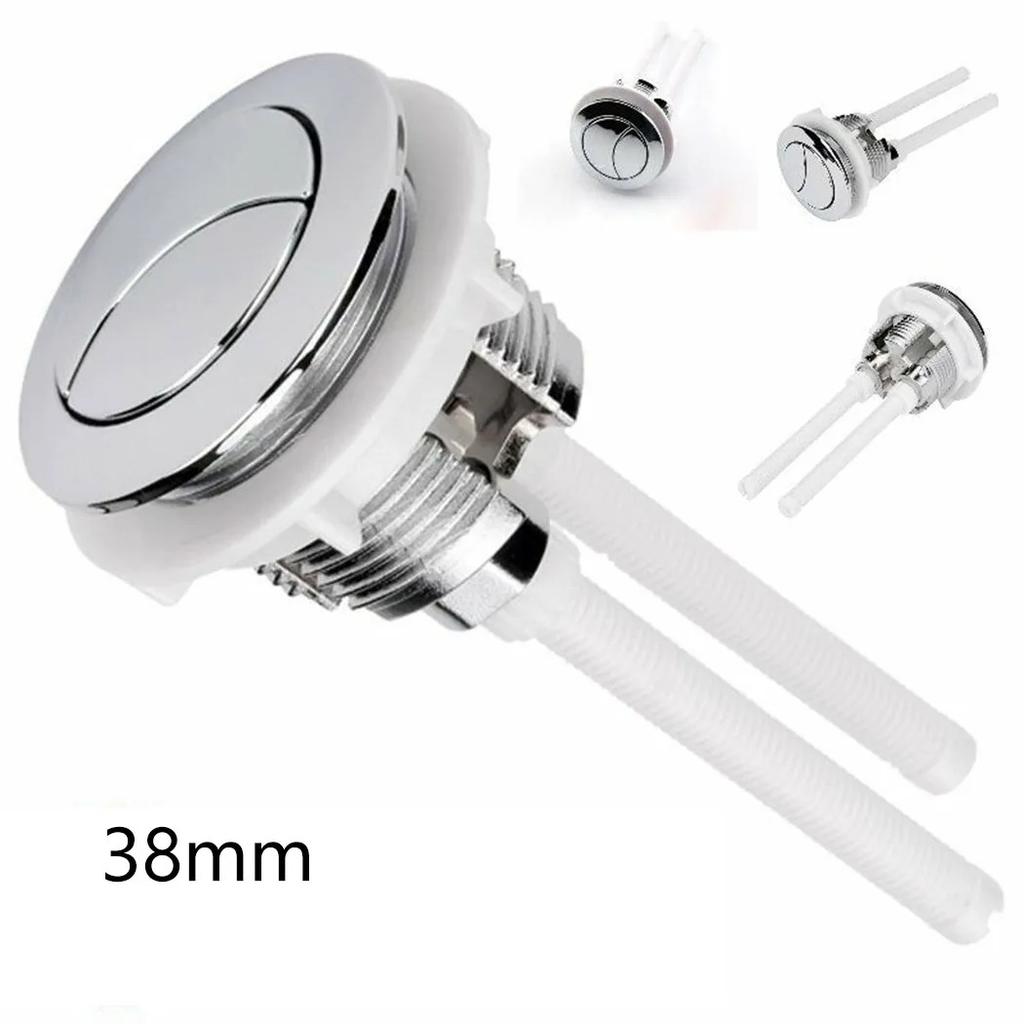 Universal 38mm Round Single Flush Push Button Plastic Toilet Tank Replacement Fitting Bathroom Repair Parts Toilet Button