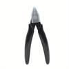 2pcs Precision Flush Cut Nippers - 5" Stainless Steel Wire Cutters with Black Plastic Handles for Jewelry, 3D Printing & Zip Tie Removal