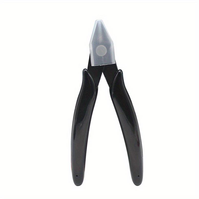 2pcs Precision Flush Cut Nippers - 5" Stainless Steel Wire Cutters with Black Plastic Handles for Jewelry, 3D Printing & Zip Tie Removal
