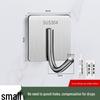 No-Punch Stainless Steel Adhesive Hook for Coats and Hats - Wall-Mounted for Home, Kitchen, and Bathroom Use