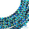 Sea drop Glowing Firefly Glass Beads, Kerama Marine, 6mm, Half-Strand, 35 Beads, Approx. 20cm, Glow-in-the-Dark Glass Beads [019htt-06]