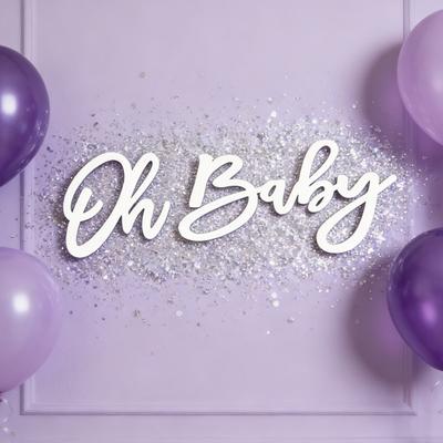 1 Set Panneau Oh Bébé Lettre en Bois Décoration Murale Chambre Salon Maison Révélation de Genre Neutre Baby Shower Décor de Fond Fête d'Anniversaire