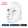 Wireless 7 Colors LED Face Beauty Machine Photon Facial Neck Skin Tighten Rejuvenation Facial Neck Mask