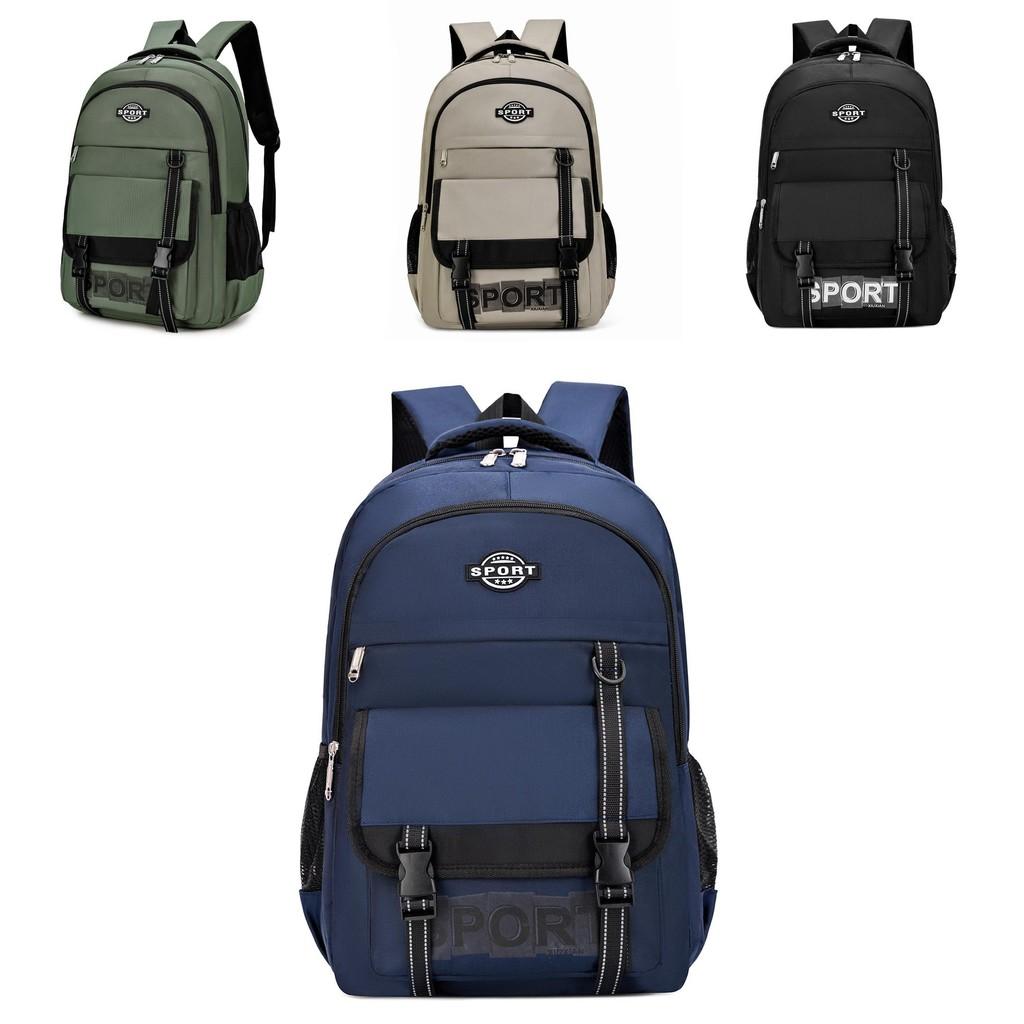 Oxford Fabric Travel Backpack For Men Women With Letter Printing Design