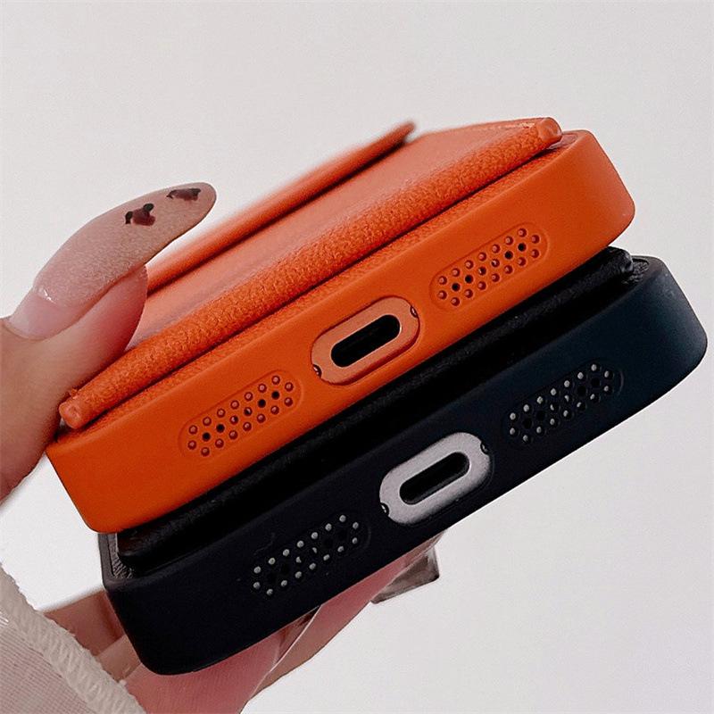 iPhone 17 Pro Max Lychee Pattern Card Holder Case, Fits Apple 11/12/13/14/15/16