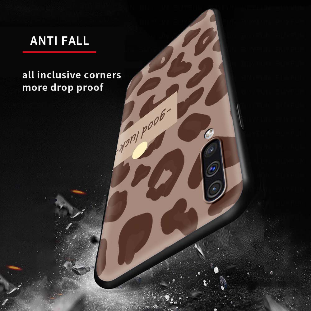 Husă neagră pentru Samsung A90 5g A80 A70s A70 A60 A50s A50 A40 A30s A30 A20s A20 A20e A10s A10 A10e Coque Cute Cow
