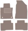 Beige Velour Floor Mats For: SsangYong Tivoli SUV (2015-)