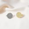 Stylish Aesthetic Geometric Round Folds Small Granular Girl Ring Personality Small Fresh Regular Open Ring Ring Woman