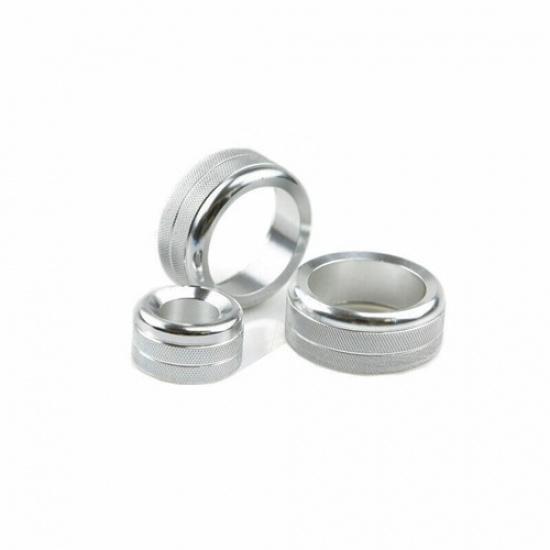 Silver Aluminum 2008-13 For BMW X5 X6 E70 E71 Air Conditioner Knob Cover Console