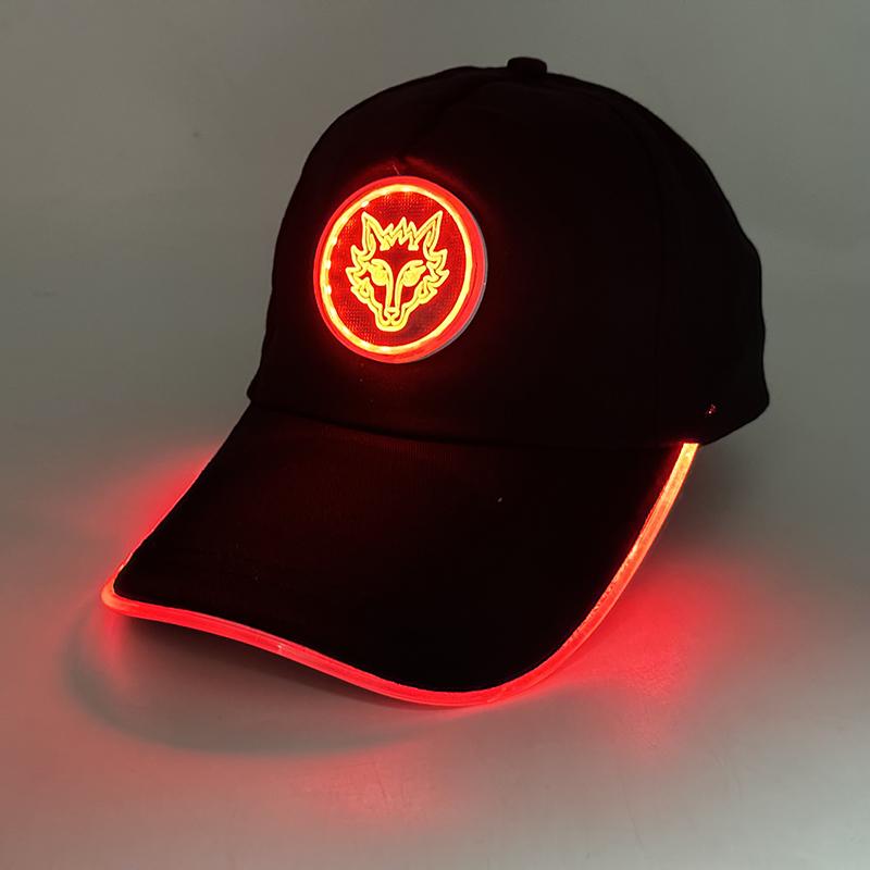 LED Leuchtender Totenkopf Baseballkappe Blinkende Leuchtende Halloween Partykappe Niedliche Logo-Kappe für Damen Herren Hip-hop Club Auftrittsbedarf