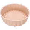Silicone Cake Pan Round Flower Shape Baking Mold 7.9 Inch Non Stick Mold for Cheesecake Chocolate Cake Strawberry Cake Oven Safe Bakeware