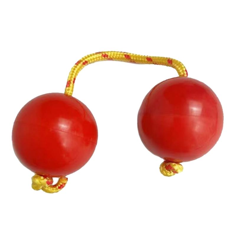 Aslatuas Rhythmic Balls Sets Music Egg Shaker Rattle Double Gourd Drum Balls Set