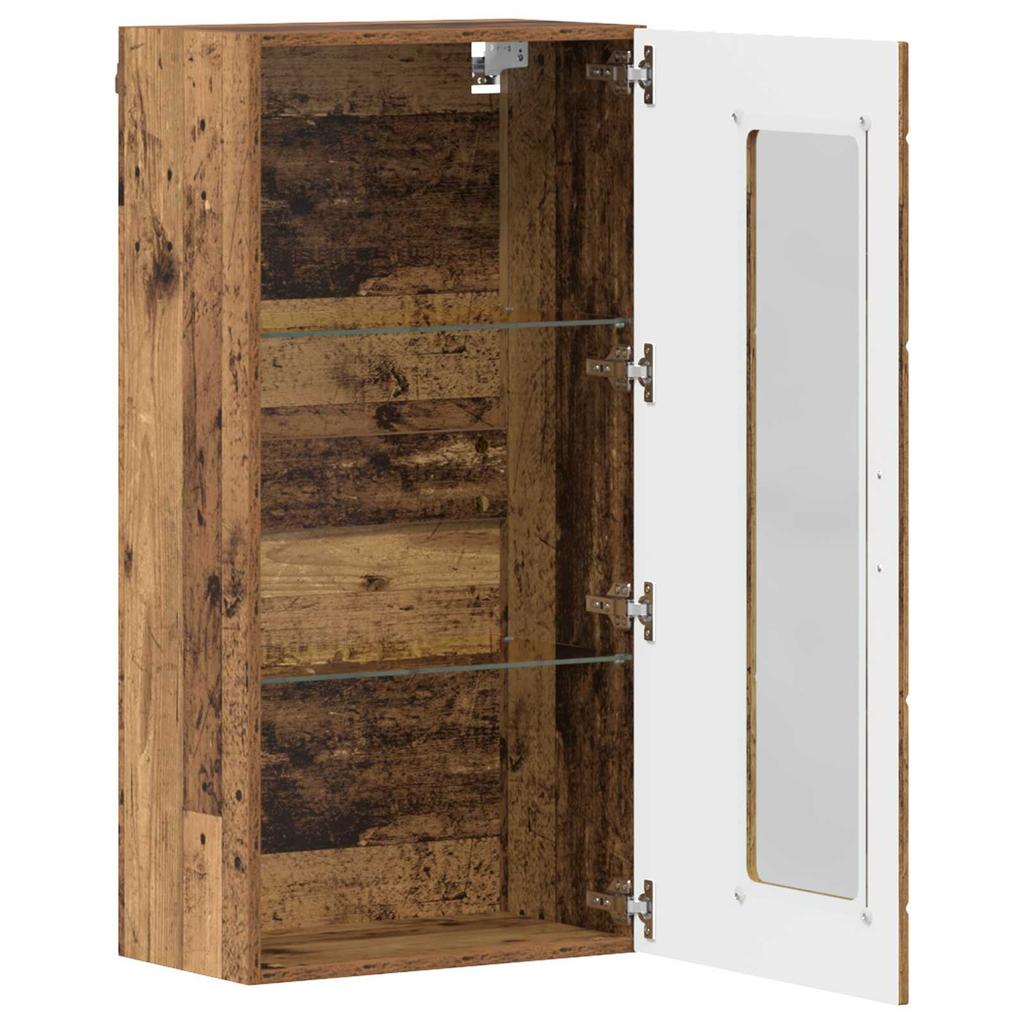 Wooden Storage Cabinet Reclaimed Wood Look 50 x 29 x 100 cm Engineered Wood