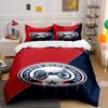 "Columbus Blue Jackets Cannon Logo Design" Print Bedding Set Duvet Cover Pillowcases (1* Duvet Cover 2* Pillowcases Do Not Include Comforter)
