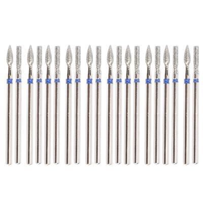20pcs Nail Drill Bits Nail Stainless Steel Drill Bits Professional Nail Grinding Head for Electric G