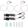 4pcs/set Headlight Lamp 131mm 146mm CCFL LED Car Angel Eyes Lamp Kit Fit For BMW 3 Series E46 93-03 Tuning Daytime Light