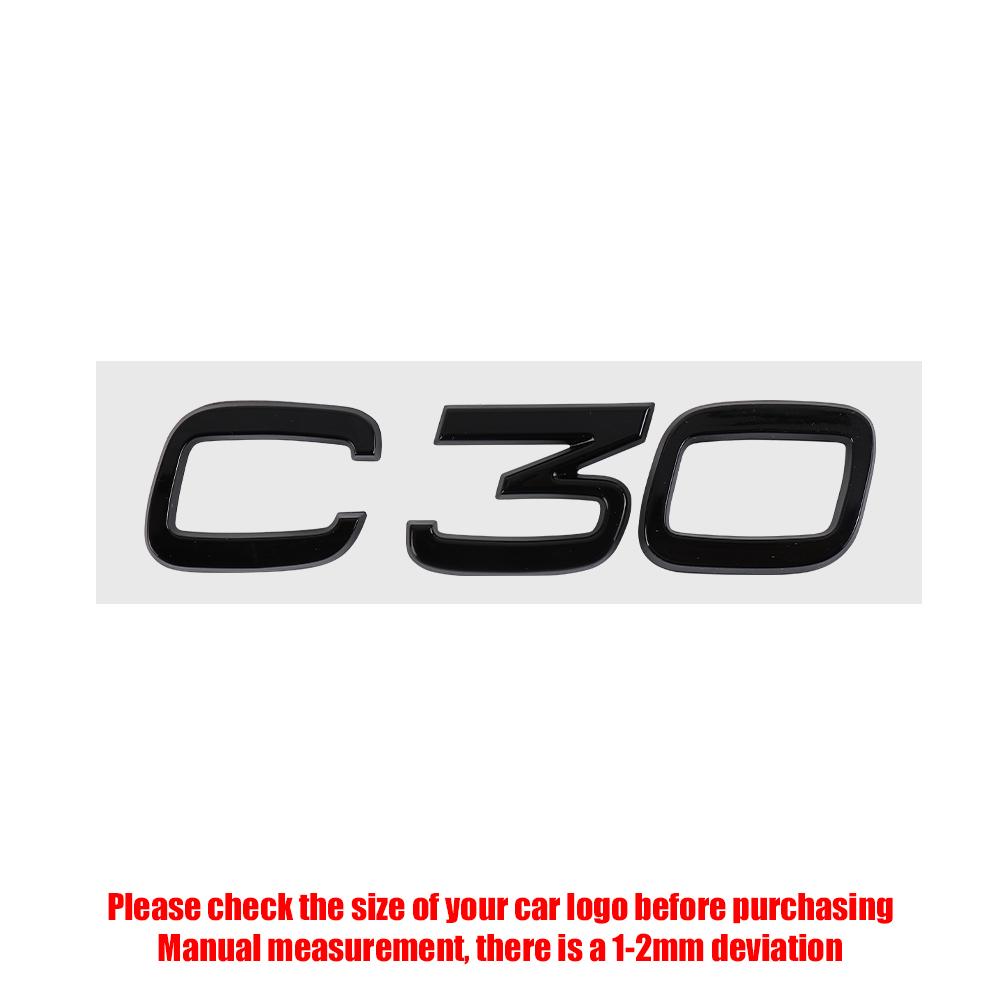 

3D ABS Letters Decals for VOLVO C30 C40 C50 Car Rear Trunk Tailgate Side Fender Badge Emblem Decoration Sticker Accessories