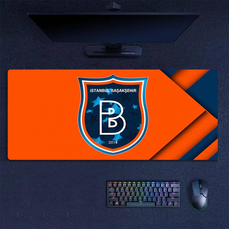 İstanbul Başakşehir Print  Cushion Non-slip Laptop Tablet Big Mousepad XXL Mat Mini PC Playmat With Lock edge