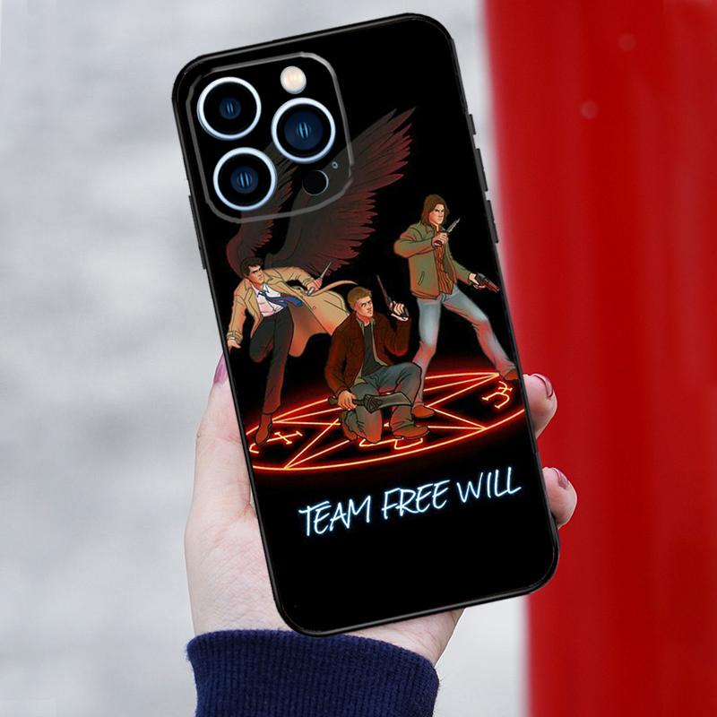 Supernatural TV Show Phone Case For iPhone 16 Pro Max 12 13 Mini 11 14 15 Pro Max XR 15 16 Plus 16e Cover Shell