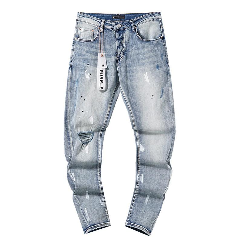 Jeans de Hombre Rectos con Parches Desgastados Estilo Vintage High Street Pantalones Casuales