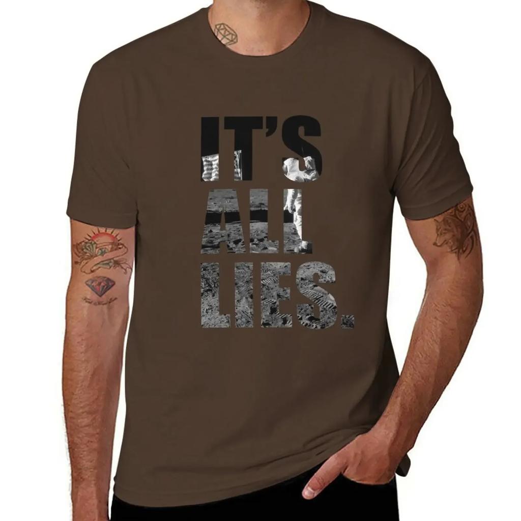 IT'S ALL LIES T-Shirt boys whites customs design your own men t shirt
