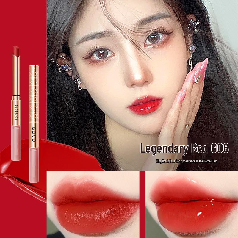 

GOVO Jingchun Waterproof Long-Lasting Stiletto Lipstick - Non-Fading, Non-Transfer, Internet Celebrity Beauty