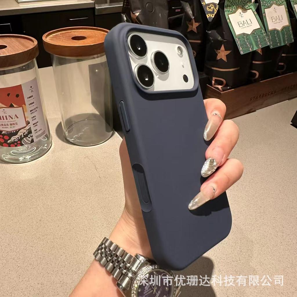 Applicable iPhone11promax Solid-state Silicone Magnetic Mobile Phone Case Solid Color Skin-friendly Feel Apple 11 Protective Case