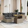 VidaXL Garden Lounge Set with Cushions 7 Pcs, Patio Sofas, Patio Furniture Set, Outdoor Furniture, Grey 3275482