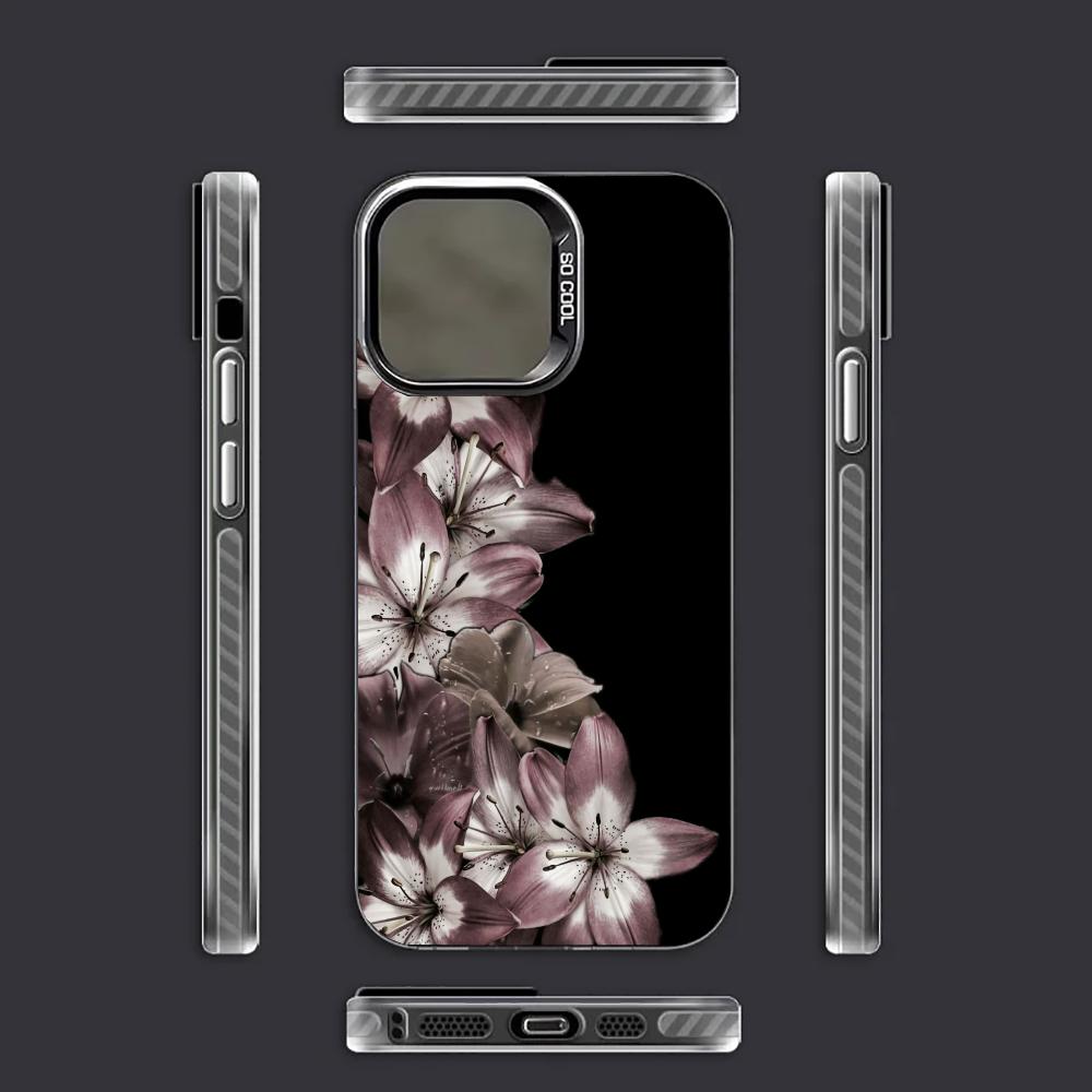 Retro Floral Pattern Phone Case Suitable For IPhone 17 16 15 E 14 13 12 11 Pro Max 15 Plus 17 Air Shockproof Soft Hard Cover