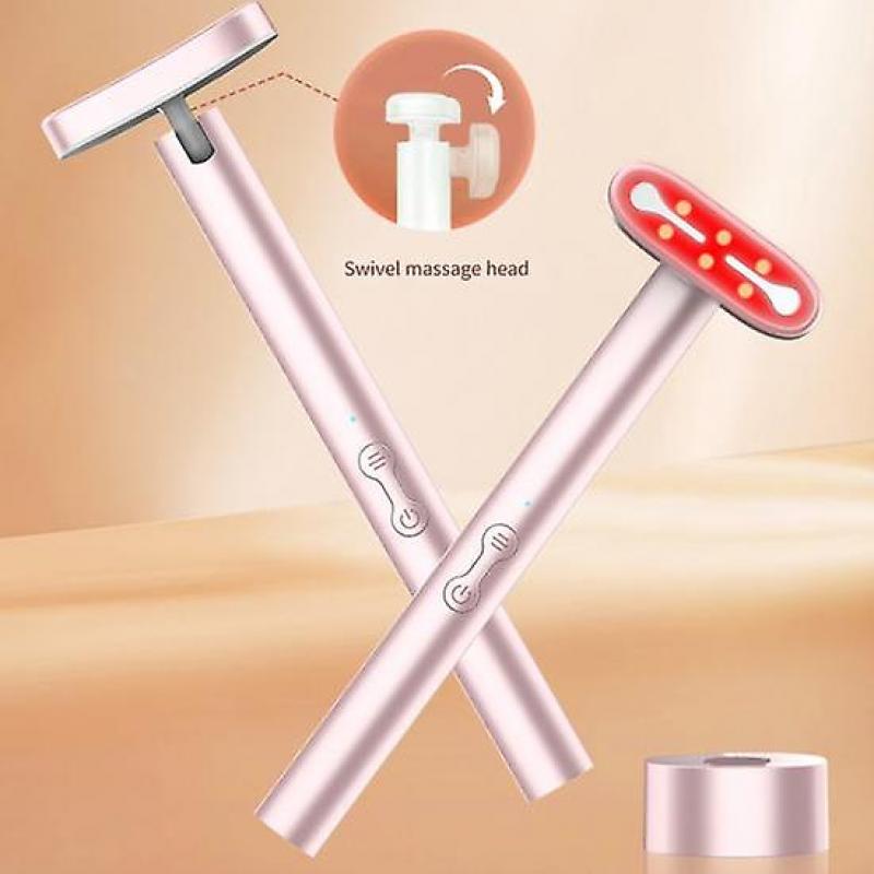 Red Light Therapy Wand Eye Massager USB Charging High Face Skin Care Tightening Fast Absorption Women 7-In-1 Eye Facial Skincare Massaging Beauty