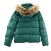 DUVETICA Long Sleeve Down Jacket 40 Green System Adhara MFN-1001R Women Used