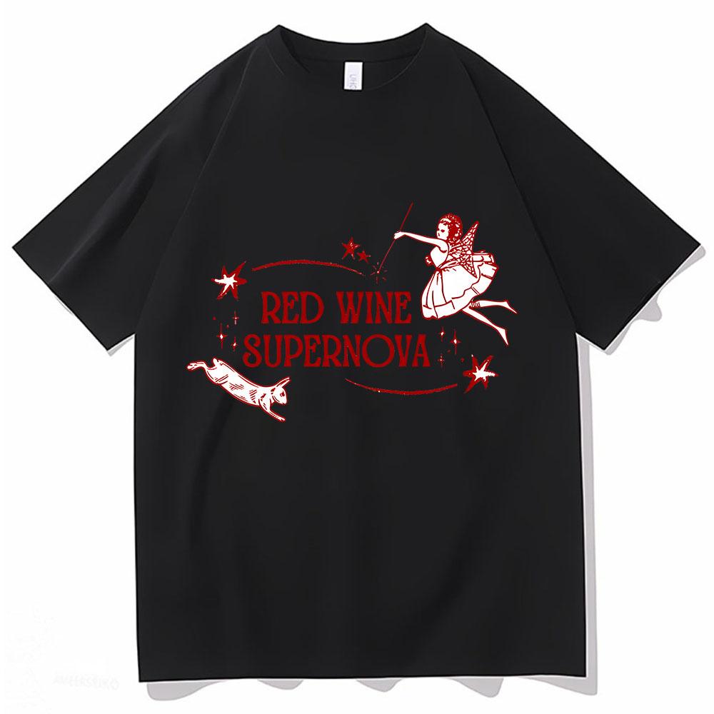 

Новые музыкальные футболки Red Wine Supernova 2024 для женщин и мужчин, унисекс, Harajuku, с круглым вырезом и коротким рукавом, популярные удобные футболки для фанатов, подарочные футболки 2XL