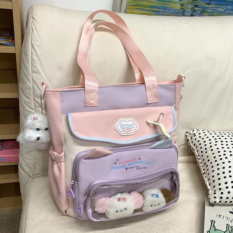 Children's Schoolbags Elementary School Girls Junior High School Students College Students High Looking Two Piece Backpack
