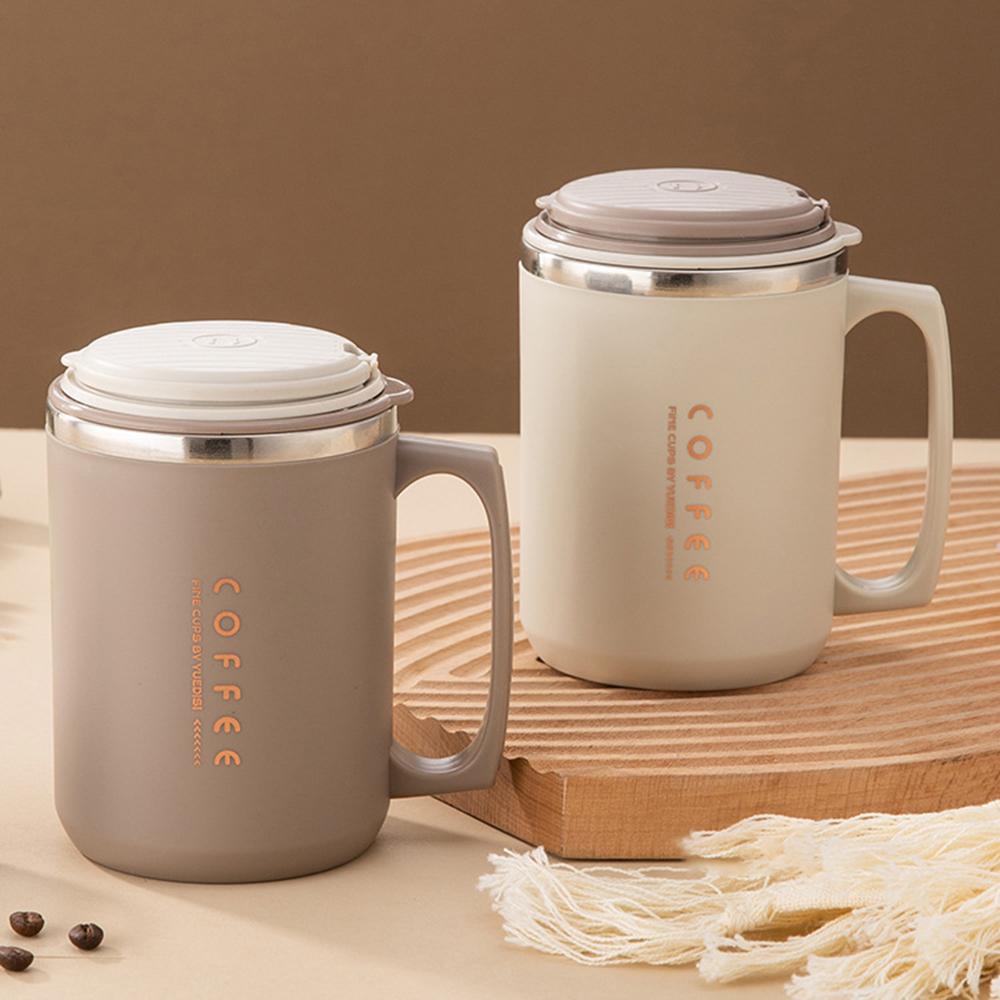 1PC Stainless Steel Coffee Cup Stand, Portable Cup, High Appearance Level, Anti-Scald Mug, Drinking Cup