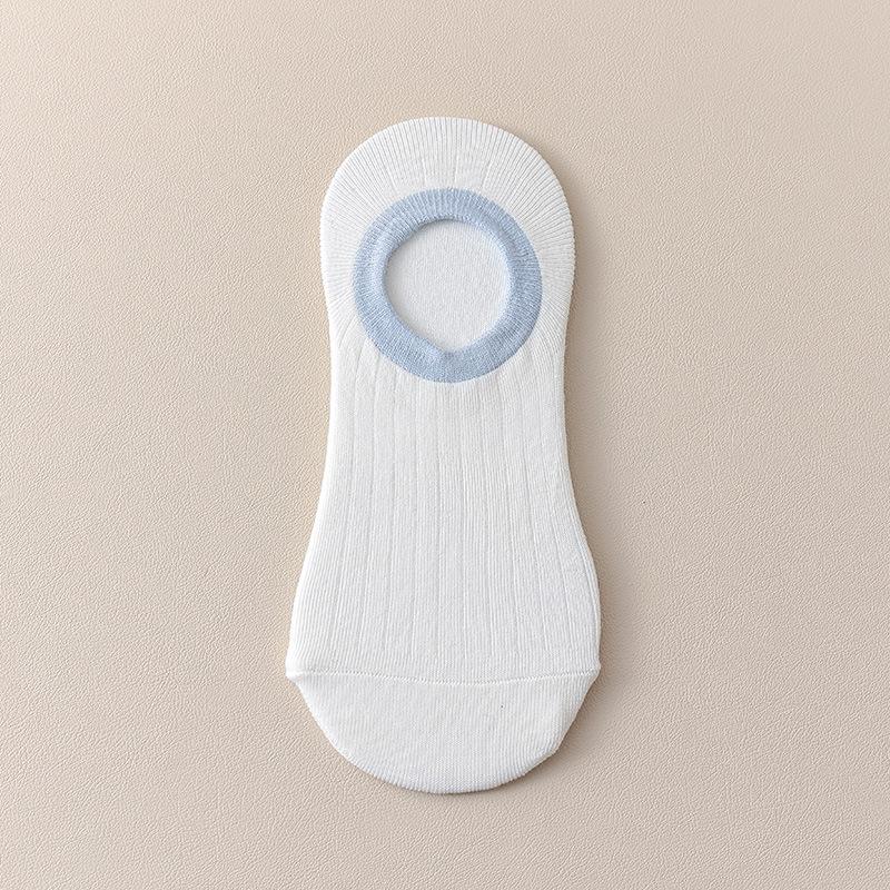 Women's Summer Thin Cotton Anti Bacterial Non Slip Non Drop Heel Shallow Mouth Invisible Socks