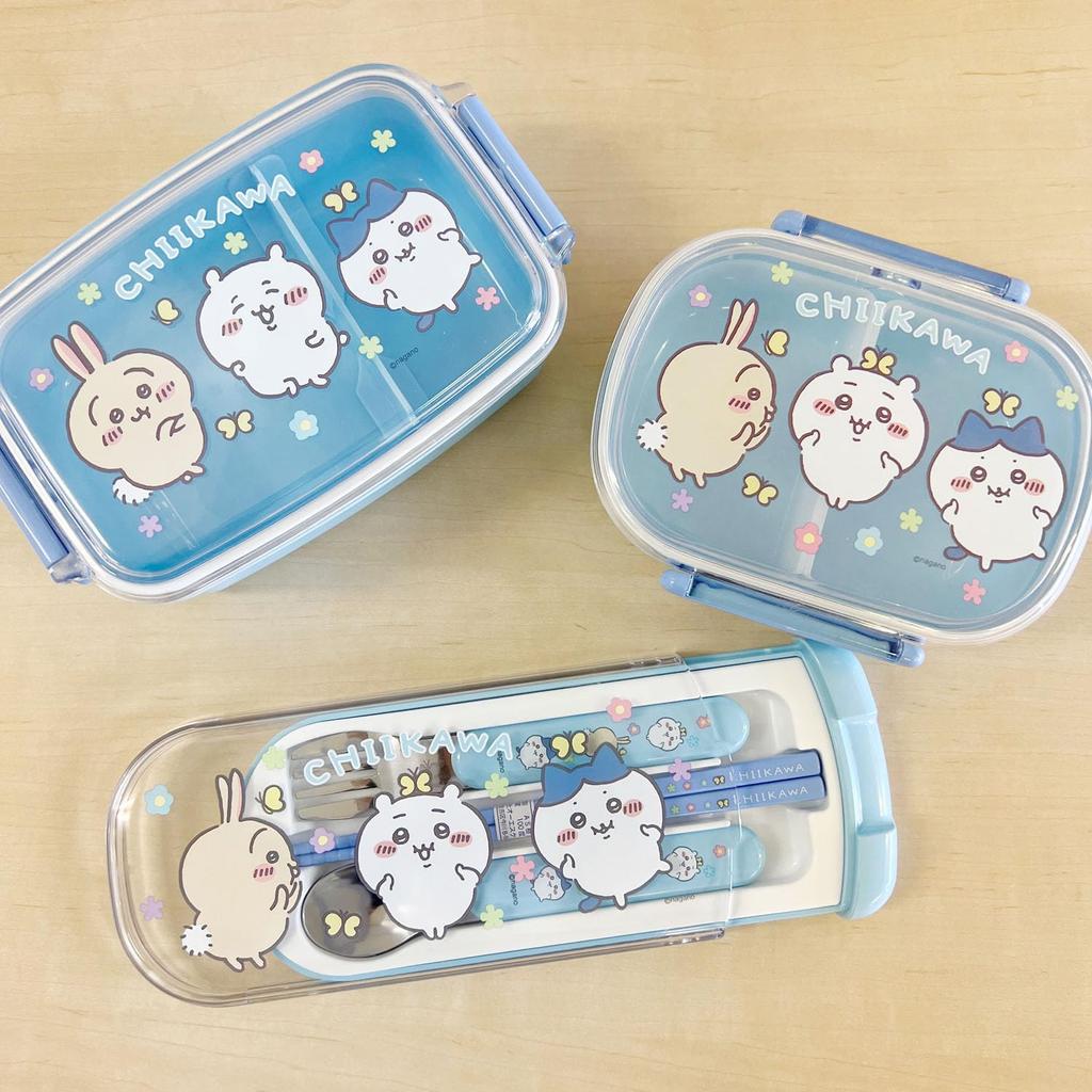 OSK Chiikawa Bento Box Made In Blue (with Dividers), 500ml, Japan, Antibacterial, PL-1R,