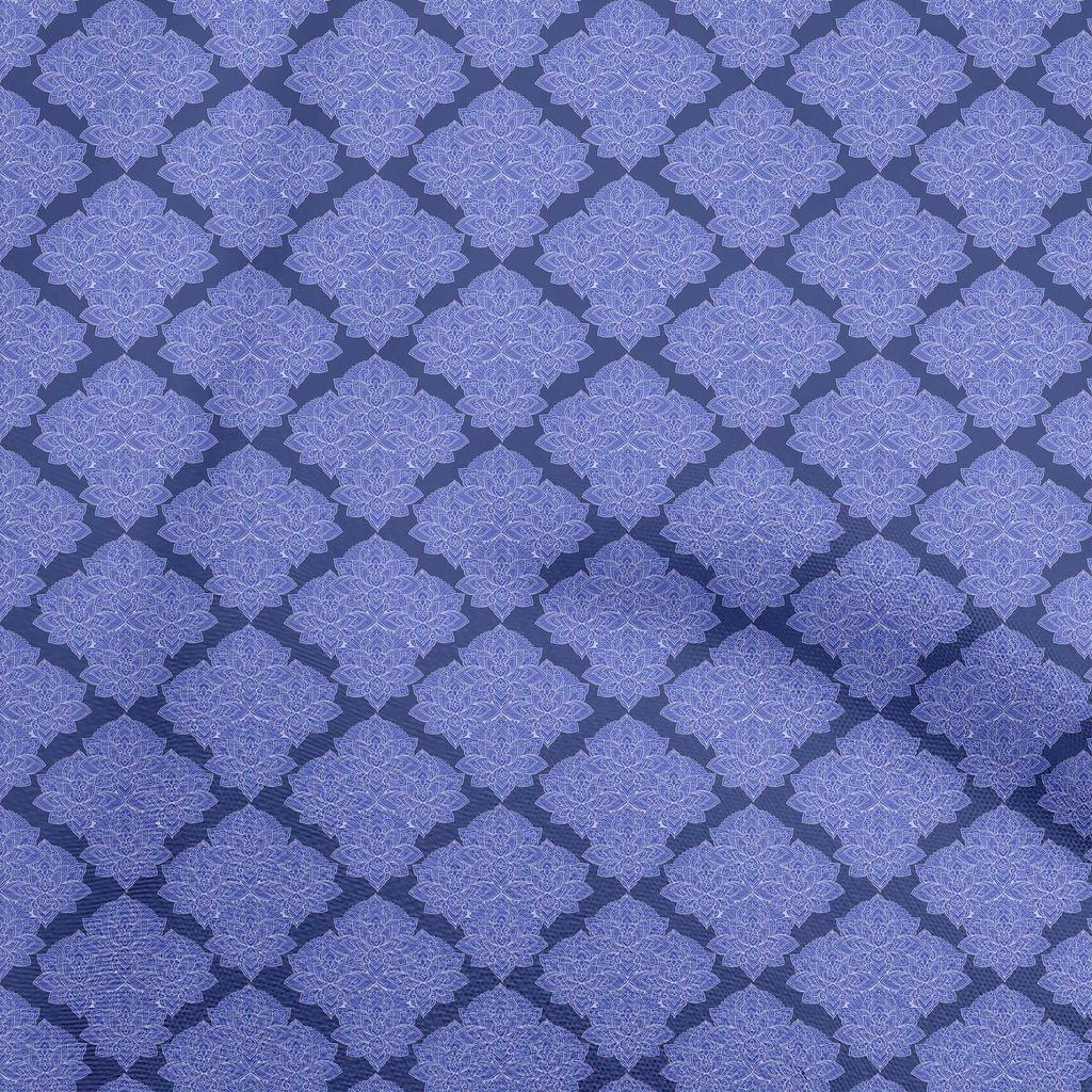 oneOone Cotton Poplin Brown Fabric Asian Block Print Quilting Supplies Print Sewing Fabric By The Yard 42 Inch