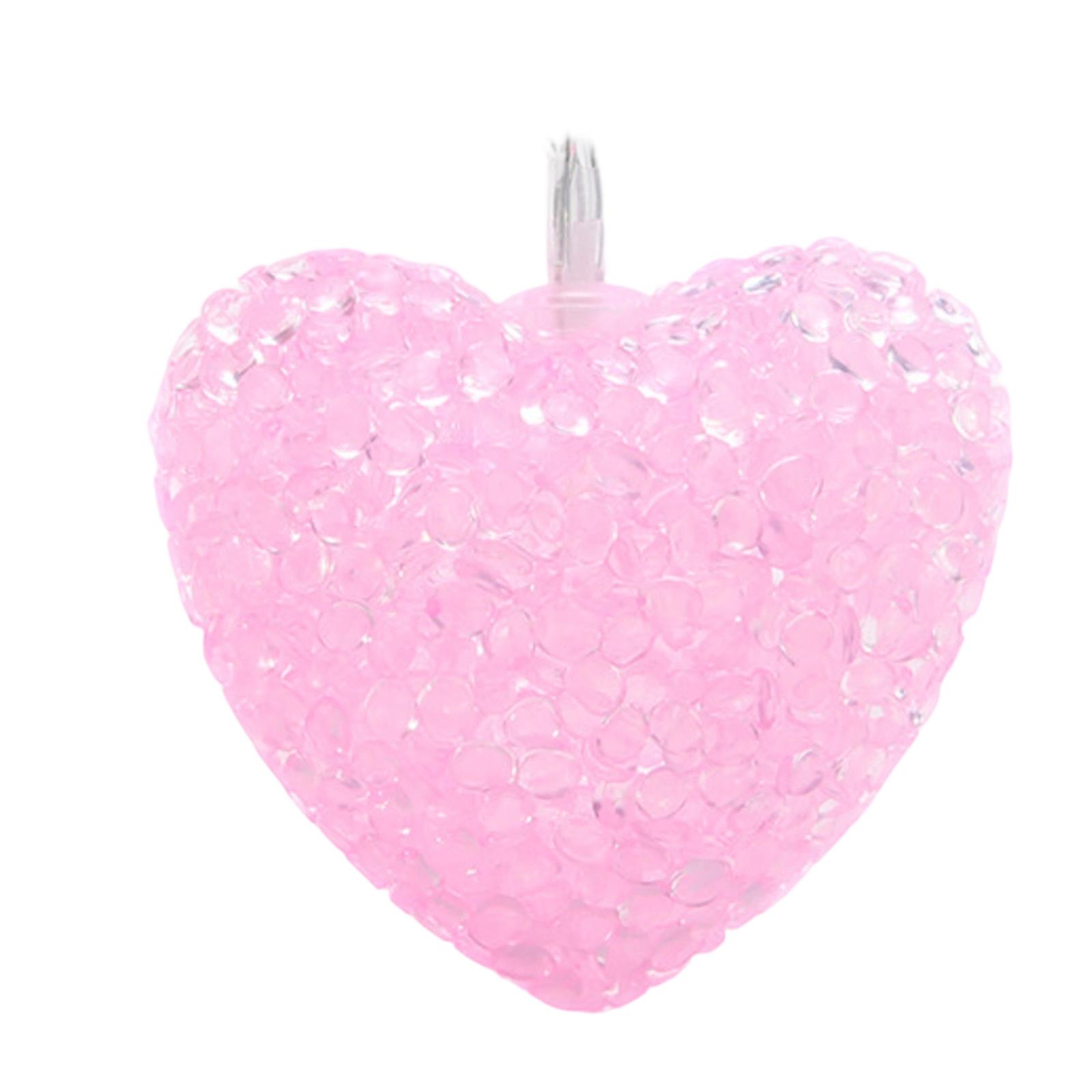 

Valentine S Day Heart-Shaped Led String Lights With Battery Box, Wedding Party Decorations, Colorful Lights Pendants S розовый