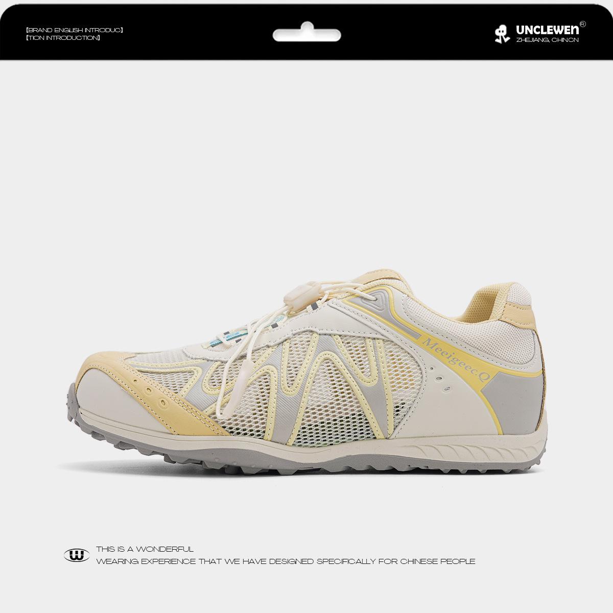 

Lovanson Bangkok Heat Wave~ Outdoor Casual Shoes Mesh Breathable 2025 Summer New Mountaineering Sneakers Women 35 жёлтый