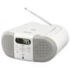 OHM AudioComm CD Radio with Dual Power White OHM Electric Supply, RCR-230N 03-5555
