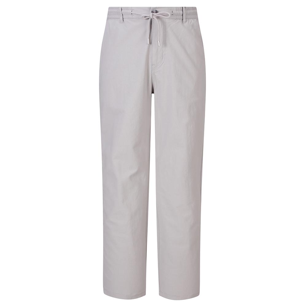 BUCKAROO Cotton Spandex Elastic Waist Pants Light Gray