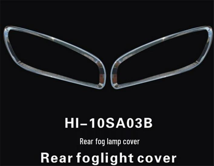 10-12 Hyundai Santa Fe Headlight Frame & Taillight Cover with Fog Lights
