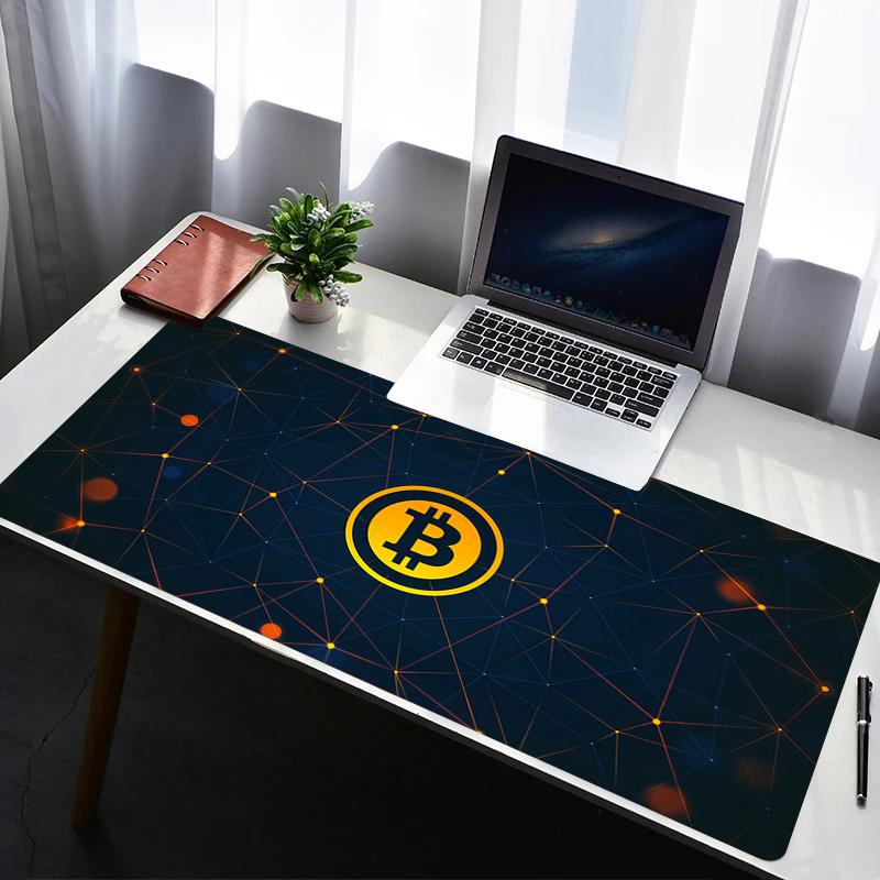 Mouse Pad Gaming Carpet Anime Keyboard Pads Rug PC Mousepad BBitcoin XXL Mouse Pads Laptop Extended Desk Mouse Mat Gamer Gift
