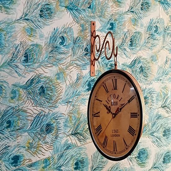 

Часы железнодорожные перронные медные 20,32 см станционные часы с настенной подставкой из двух частей