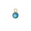 5 pcs/lot 5mm Colorful Crystal Birth Month Stone Charms Stainless Steel Pendant For Necklace Bracelet Making Birthday Jewelry