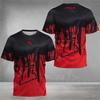 Camiseta de treino de verão masculina da moda com estampa de letras, confortável e respirável, gola redonda, t-shirt casual esportiva para exterior