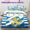 IFK Göteborg football Pattern Bedding,Quilt Set Quilt Cover Pillowcase Home Birthday Gift (1*duvet cover+2*pillowcase,without core)