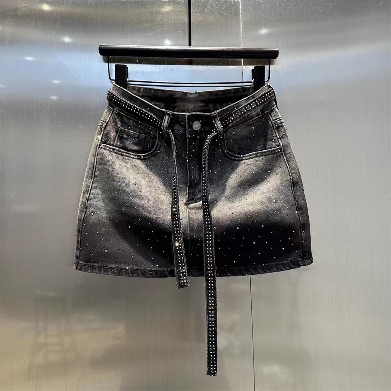 Vintage Denim Bleistiftrock Mit Blinking Design Und Stretch Für Sommer Chic Damen