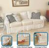 Clear Vinyl Couch Cover Waterproof 1/1/1 Seat Sofa Protector Heavy-Duty Vinyl Protects Sofas from Pet Claws, Stains, Dust, Spill